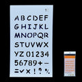 Alphabet Letter Stencil 4x7 Inch Design No 10