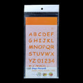 Alphabet Letter Stencil 4x7 Inch Design No 10 angle 2