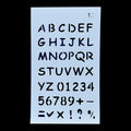 Alphabet Letter Stencil 4x7 Inch Design No 10 angle 3