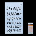 Alphabet Letter Stencil 4x7 Inch Design No 12