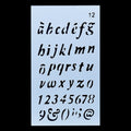 Alphabet Letter Stencil 4x7 Inch Design No 12 angle 3