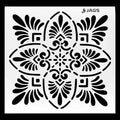 Mandala Pattern Stencil 6x6 Inch Design 1 angle 3