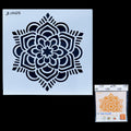 Mandala Pattern Stencil 6x6 Inch Design 3