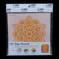 Mandala Pattern Stencil 6x6 Inch Design 3 angle 2