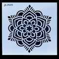 Mandala Pattern Stencil 6x6 Inch Design 3 angle 3