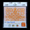 Mandala Pattern Stencil 6x6 Inch Design 4 angle 2
