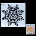 Mandala Pattern Stencil 6x6 Inch Design 6