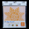 Mandala Pattern Stencil 6x6 Inch Design 6 angle 2