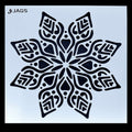 Mandala Pattern Stencil 6x6 Inch Design 6 angle 3