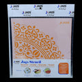Mandala Design Stencil 8x8 Inch Design 1 angle 2