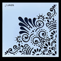 Mandala Design Stencil 8x8 Inch Design 5 angle 3