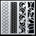 Jags Stencil Plastic Border 4in1 2x8 Inch JSPB2X8