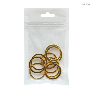 Key Ring 2X30Mm 10Pcs Gold (Kr10G)