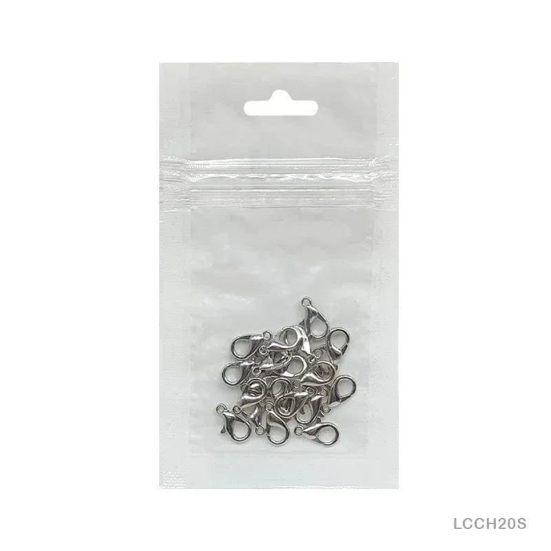 25Pc Silver 12Mm Lobster Clasps Claw Hooks Code Lcch20S