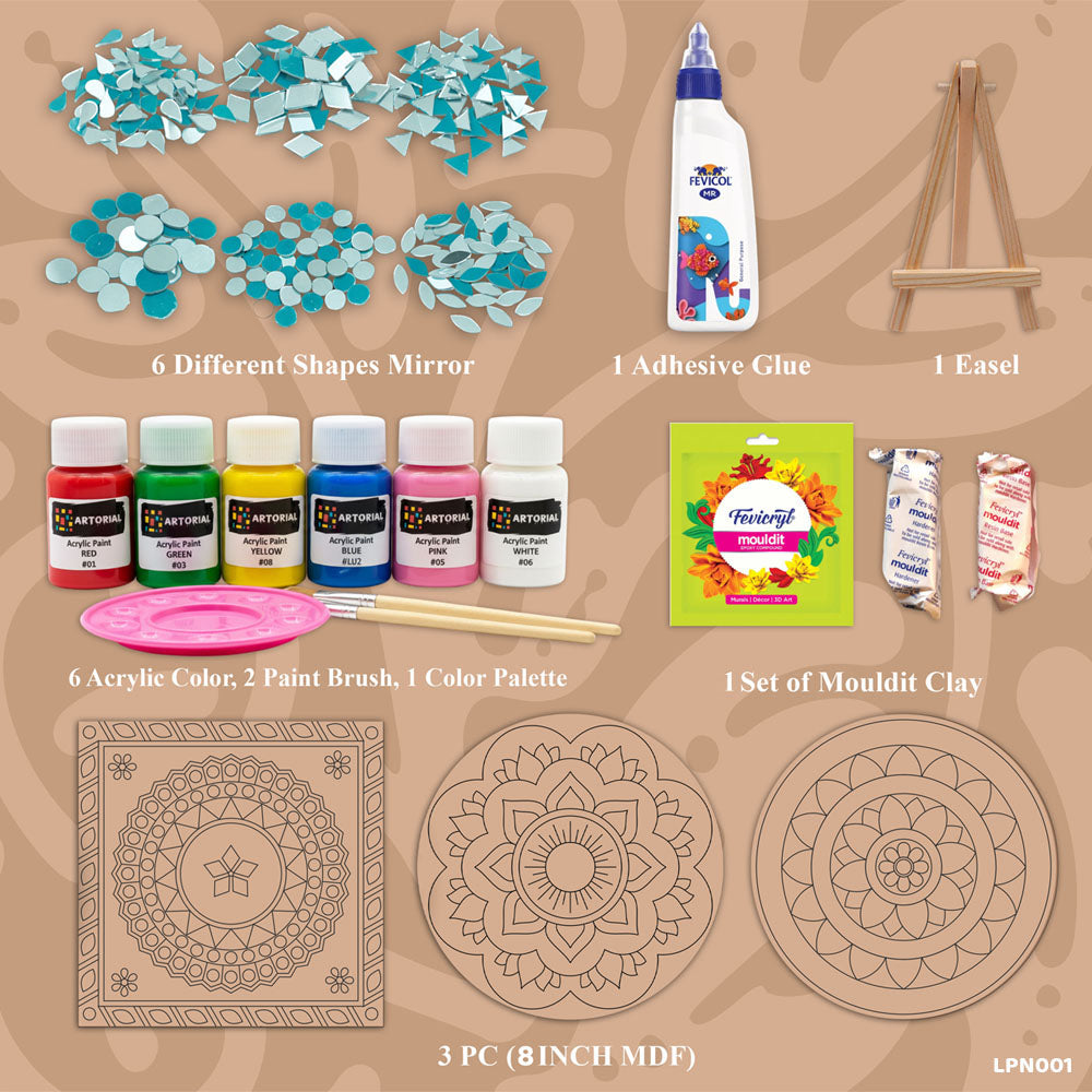 Lippon Art Kit - Drawing & Colouring Set