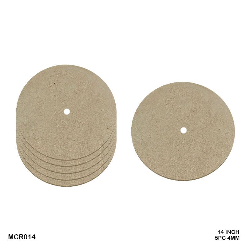 Mdf Clock Base Round 14 Inch 5Pc 4Mm (Mcr014)