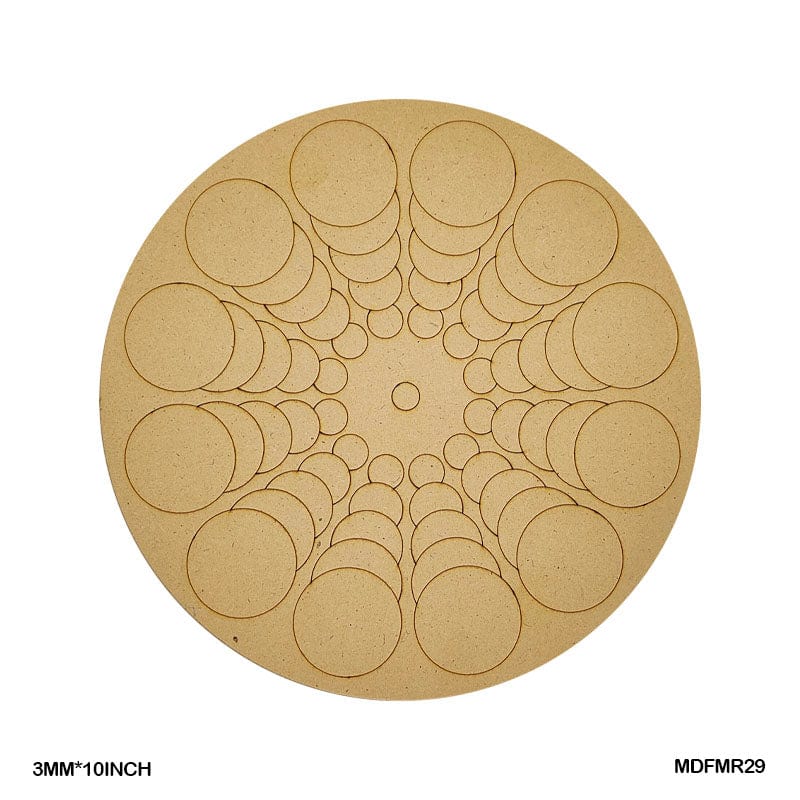 Mdf Cutout Mandala Engrave 3Mm*10Inch (Mdfmr29)