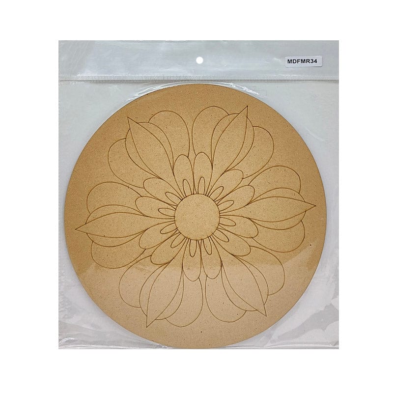 Mdf Cutout Mandala Engrave 3Mm*10Inch (Mdfmr34)