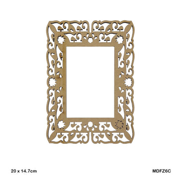 MDF Frame 20x14.7cm - DIY Wooden Photo Frame Blank