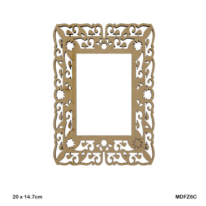 MDF Frame 20x14.7cm - DIY Wooden Photo Frame Blank