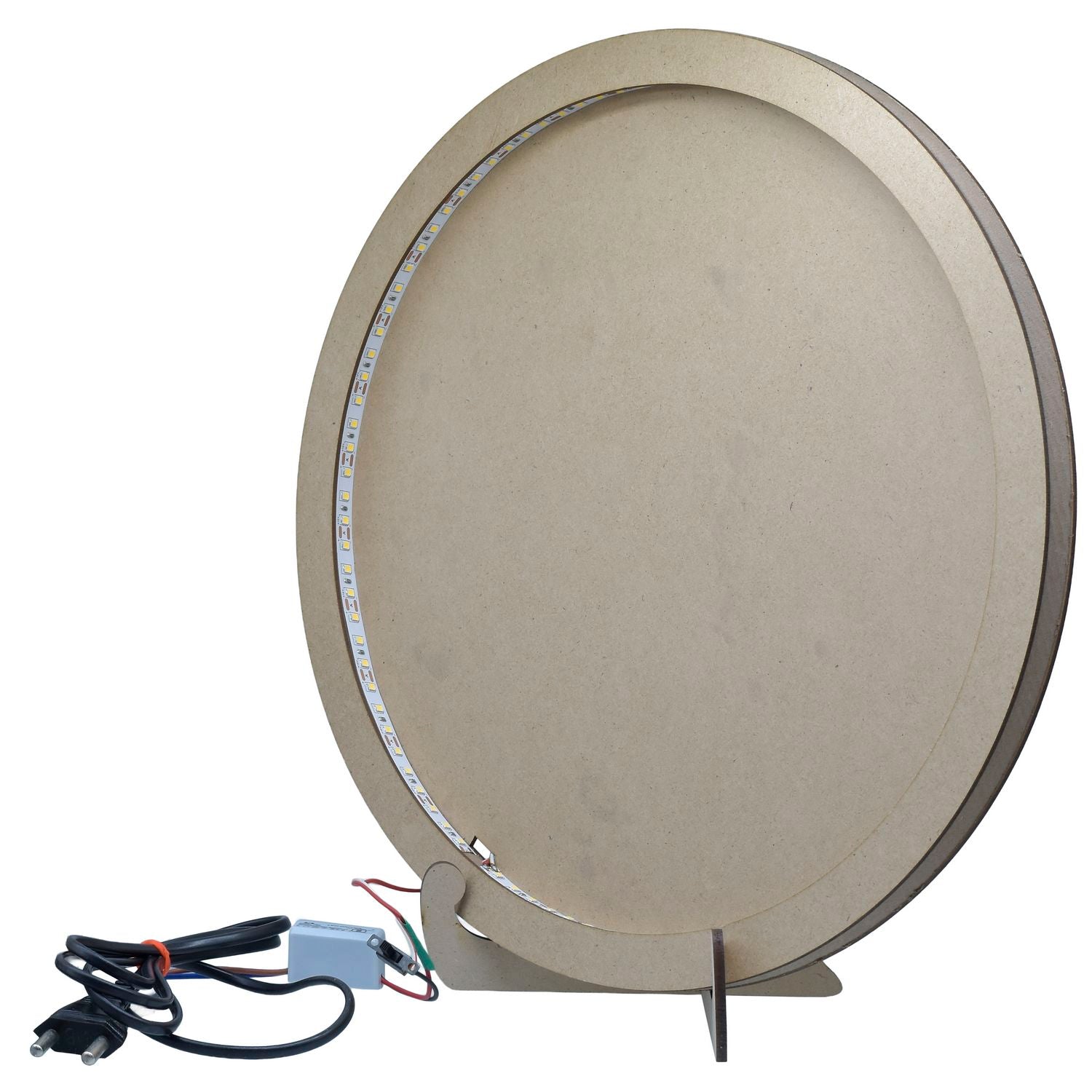 MDF 3D Moon Making Light Kit - finished moon lamp example