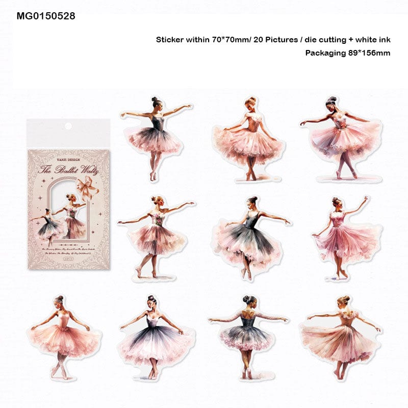 Mg0150528 The Ballet Waltz Deco Sticker 20Pc