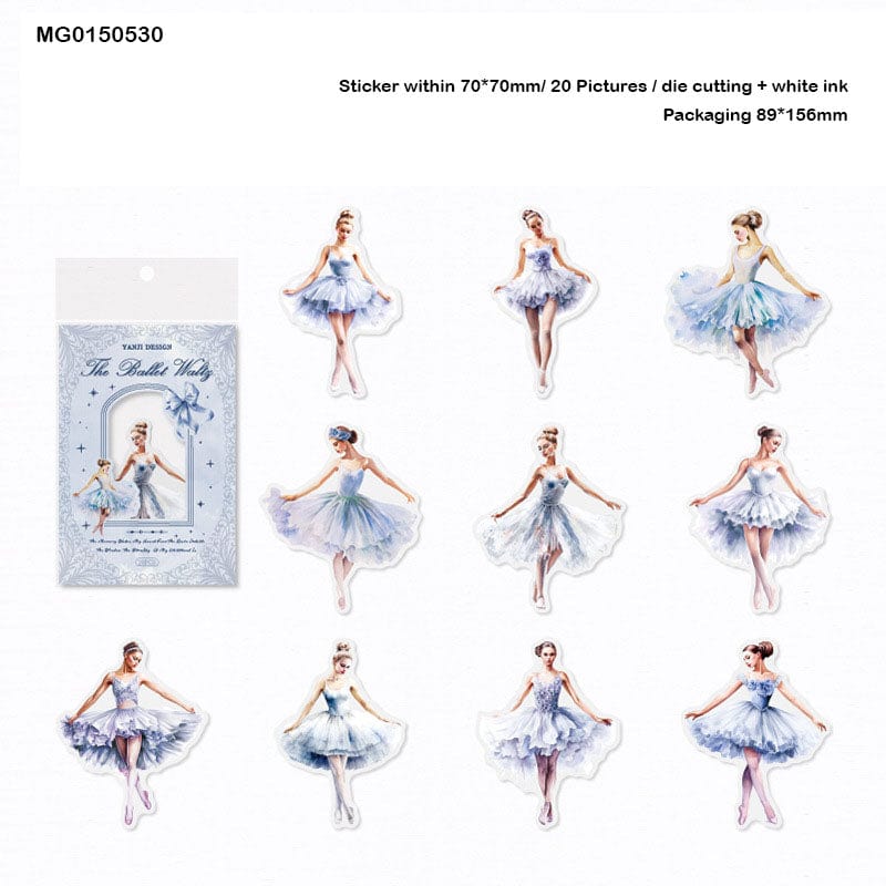 Mg0150530 The Ballet Waltz Deco Sticker 20Pc