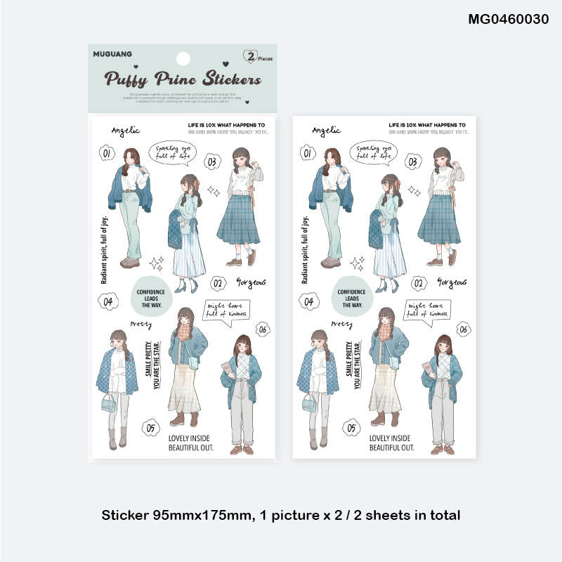 Mg0460030 Retro Characters Handbook Paper Sticker