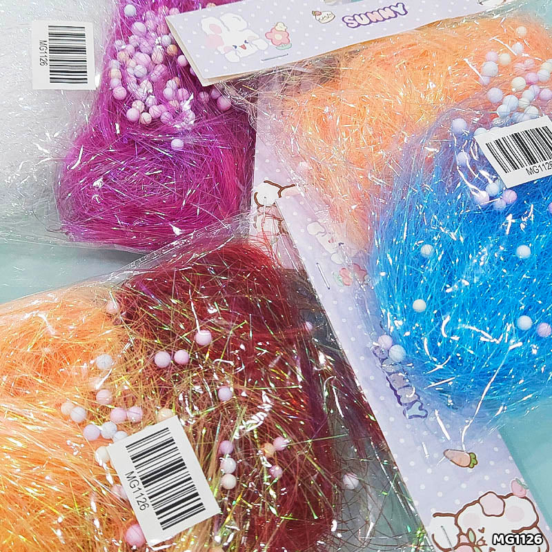 Shiny Grass & Thermocol Ball Filler, 2 Colour - Gift Hamper Filler