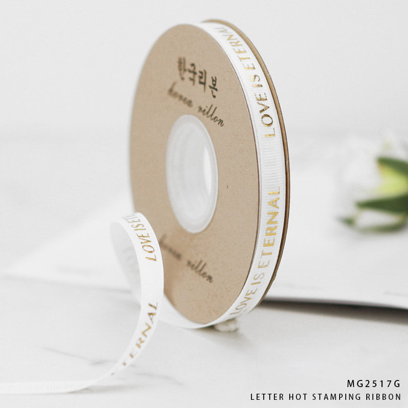 Korea Ribbon Love Is Eternal 1cm x 30m (Design 3)