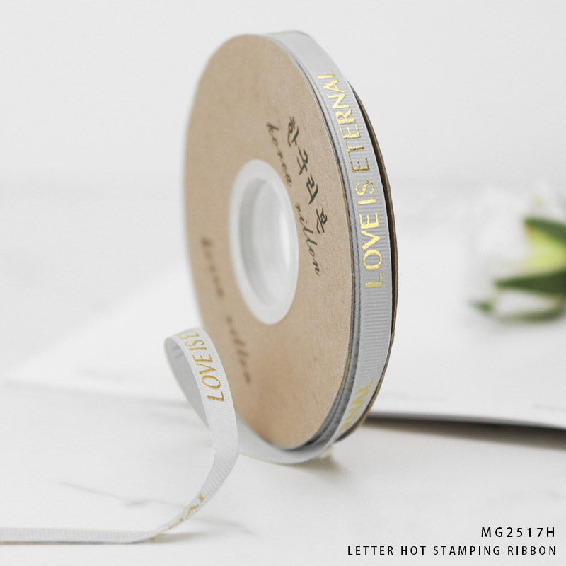 Korea Ribbon Love Is Eternal 1cm x 30m (Design 10)