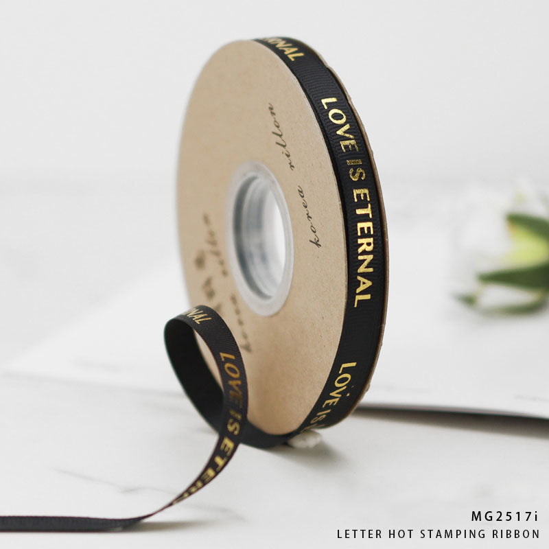Korea Ribbon Love Is Eternal 1cm x 30m (Design 1)