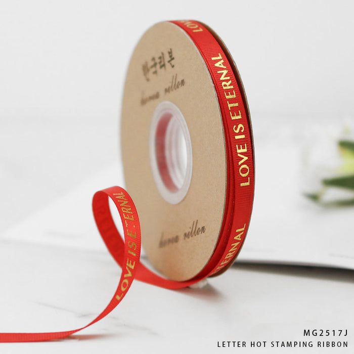 Korea Ribbon Love Is Eternal 1cm x 30m (Design 6)