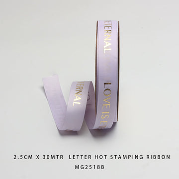 Korea Ribbon Love Is Eternal 2.5cm x 30m (Design 1)