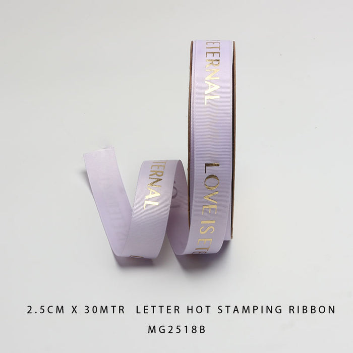 Korea Ribbon Love Is Eternal 2.5cm x 30m (Design 1)