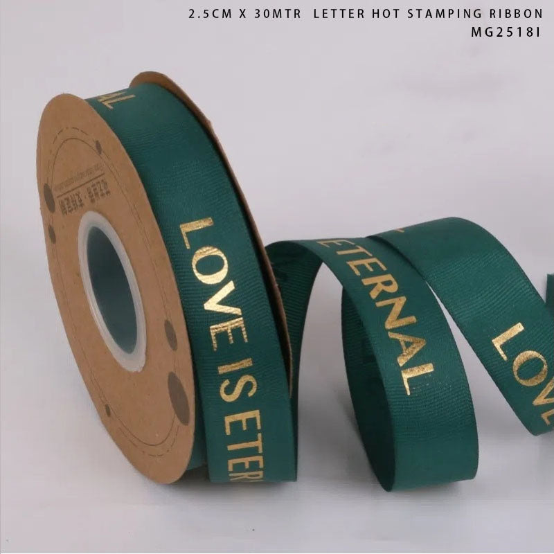 Korea Ribbon Love Is Eternal 2.5cm x 30m (Design 3)