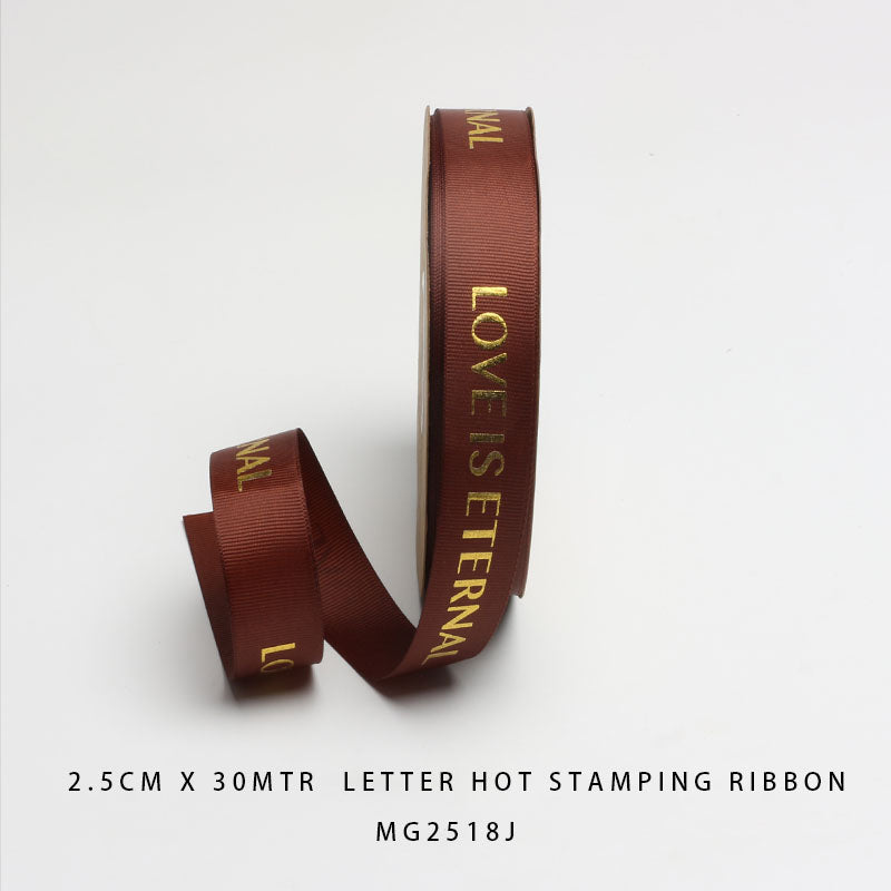 Korea Ribbon Love Is Eternal 2.5cm x 30m (Design 2)