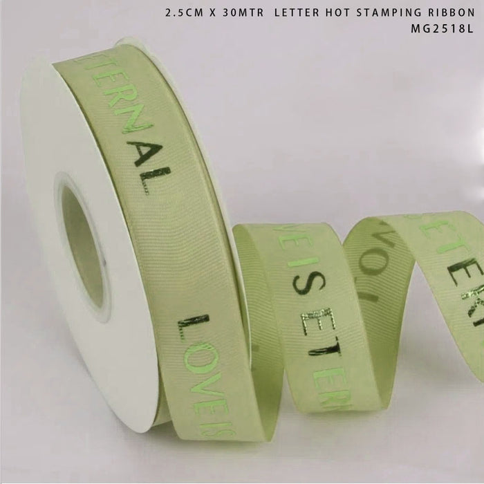 Korea Ribbon Love Is Eternal 2.5cm x 30m (Design 5)