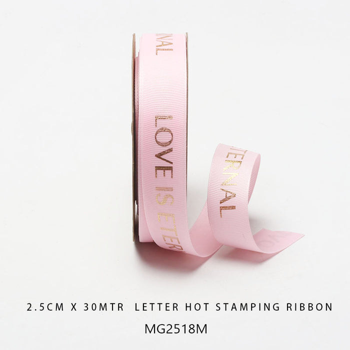 Korea Ribbon Love Is Eternal 2.5cm x 30m (Design 4)