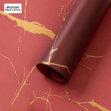 Plastic Wrapping Paper - Pack of 20 Sheets (Design 6)
