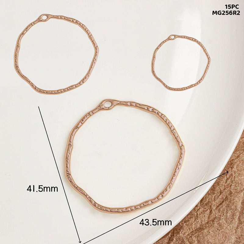 Designer Round Bezels Rose Gold Mix - Pack of 15 for Resin Jewellery