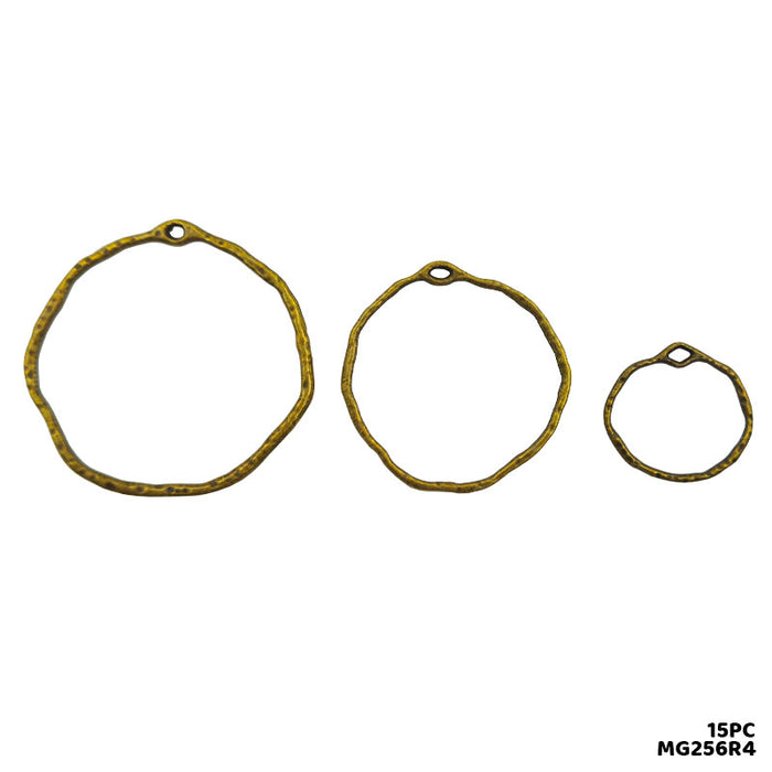 Designer Round Bezels Copper Mix - Pack of 15 for Resin Jewellery
