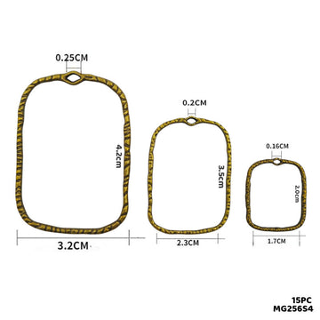 Copper Bezel Pendant Frames - Pack of 15 for Resin Jewellery