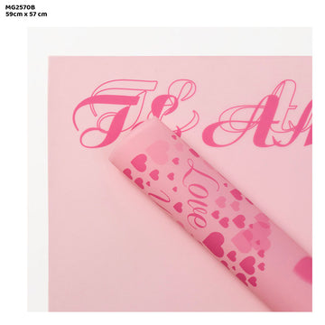 Plastic Wrapping Paper - Pack of 20 Sheets (Design 2)