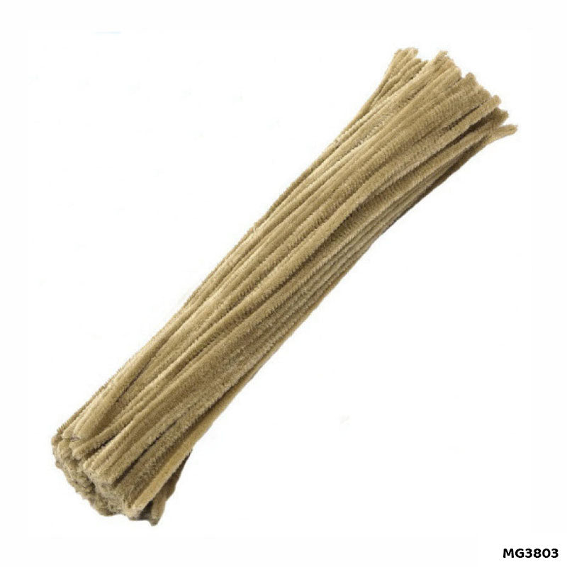 Chenille Pipe Cleaners - Pack of 100 Fuzzy Craft Sticks (Shade 8)
