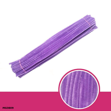 Chenille Pipe Cleaners - Pack of 100 Fuzzy Craft Sticks (Shade 5)