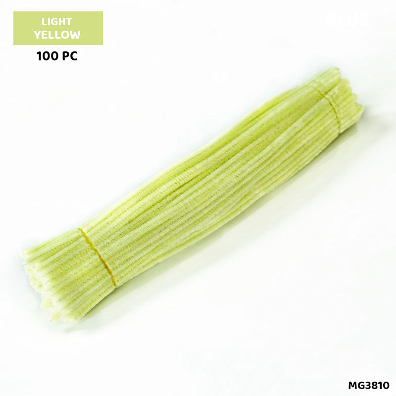 Chenille Pipe Cleaners - Pack of 100 Fuzzy Craft Sticks (Shade 4)