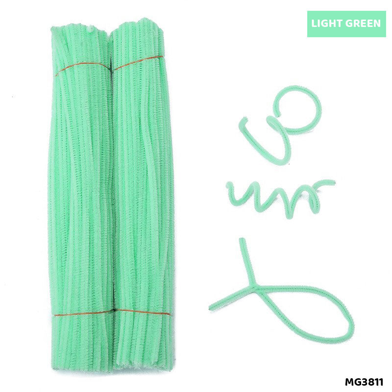 Chenille Pipe Cleaners - Pack of 100 Fuzzy Craft Sticks (Shade 44)