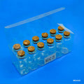 Glass Message Bottle 22x50mm - Pack of 12 Mini Wish Bottles