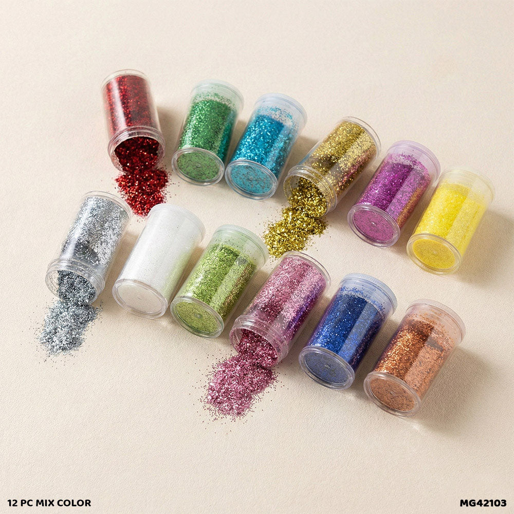 Resin & Craft Glitter - 12 Pcs Box